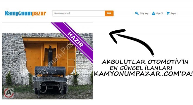 Akbulutlar Otomotiv’in En Güncel İlanları Kamyonumpazar.com’da!