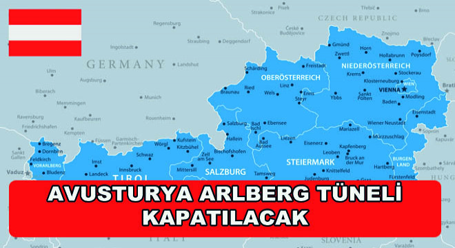 Avusturya Arlberg Tüneli Kapatılacak