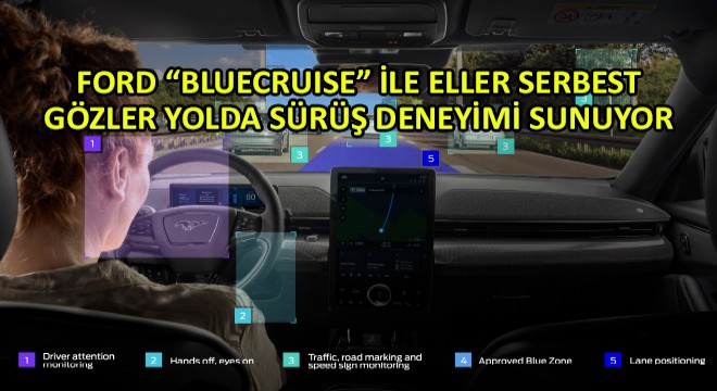 Ford BlueCruise ile Eller Serbest, Gözler Yolda Sürüş Deneyimi Sunuyor