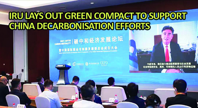 IRU Lays out Green Compact to Support China Decarbonisation Efforts