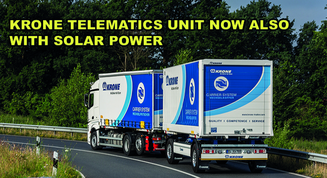 Krone Telematics Unit Now Also With Solar Power