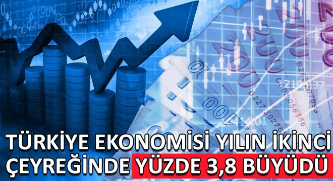 Türkiye Ekonomisi Yılın İkinci Çeyreğinde Yüzde 3,8 Büyüdü