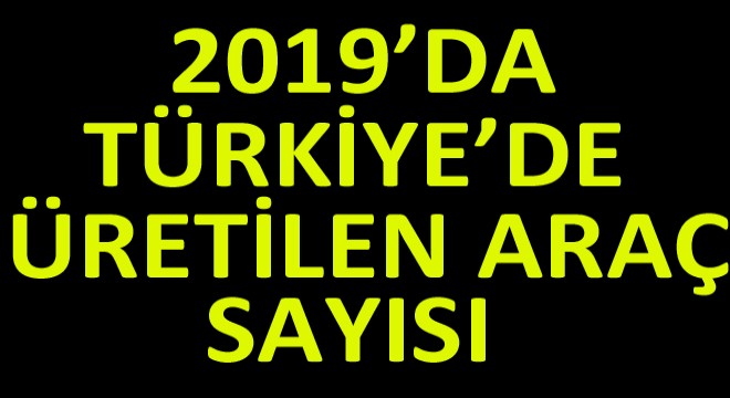 Türkiye’de 2019 Yılında 1,46 Milyon Araç Üretildi!