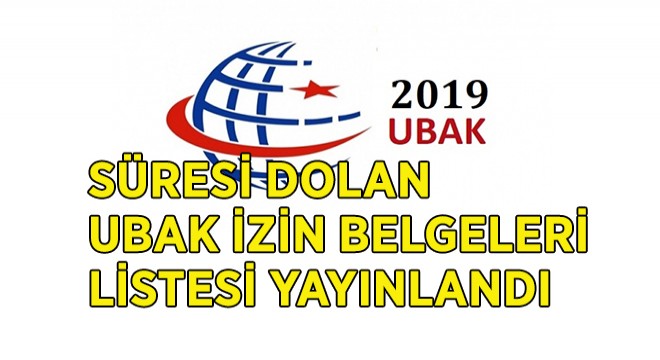 UBAK Belge Listesi Yayımlandı
