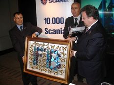 10 bininci Scania Türkiye Yollarında