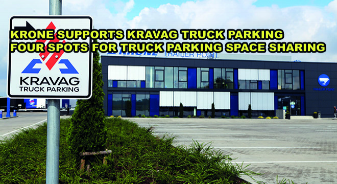 Krone Supports KRAVAG Truck Parking Four Spots For Truck Parking Space Sharing