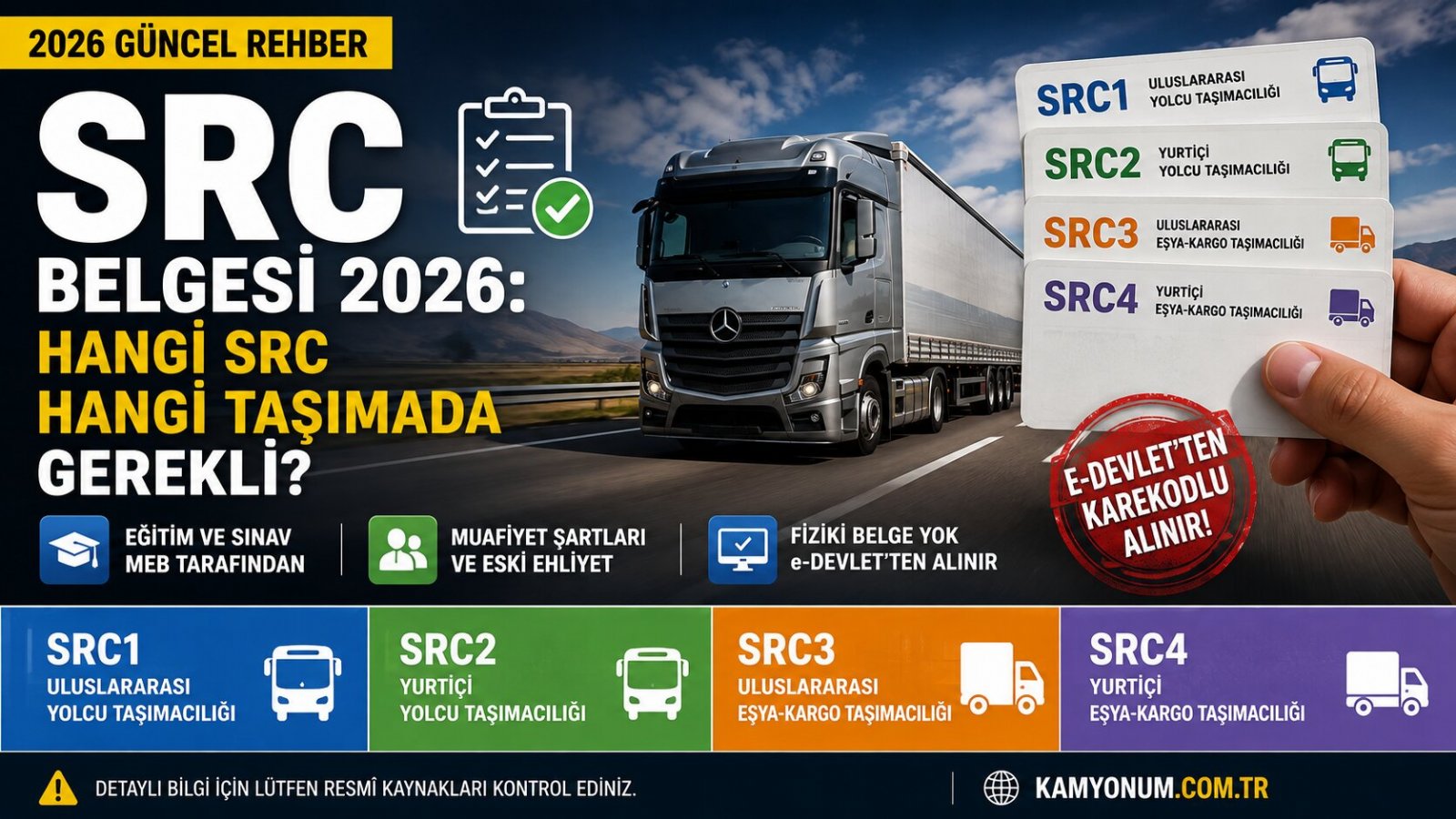 SRC Belgesi 2026: SRC1, SRC2, SRC3 ve SRC4 Arasındaki Fark Ne?