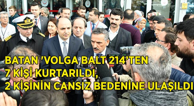  Volga Balt 214 ten 7 Kişi Kurtarıldı