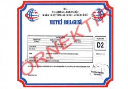 C2, L2, M3 Belgeli Taşımacıların Dikkatine ! 