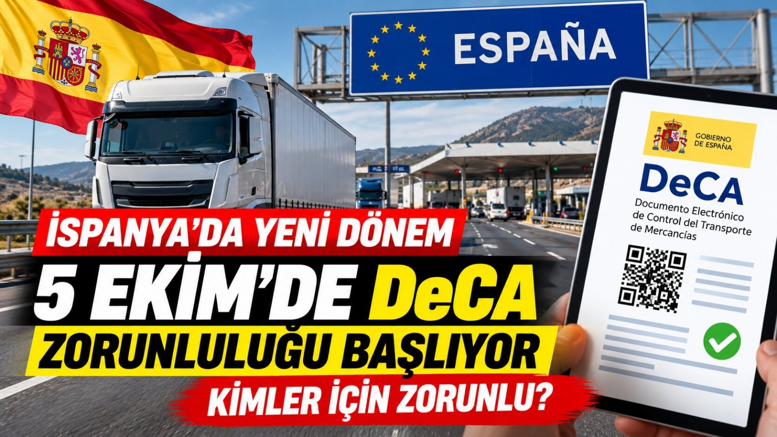 5 Ekim’de DeCA Zorunluluğu Başlıyor: Türk Nakliyeciler İçin Hangi Taşımalar Kapsamda?