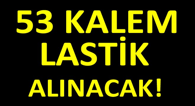 53 Kalem Lastik Alımı Yapılacak