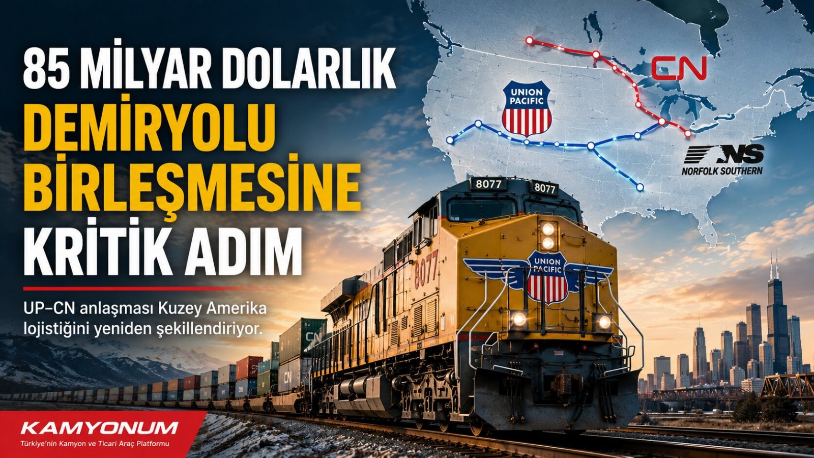 85 Milyar Dolarlık Demiryolu Birleşmesine Kritik Adım UPCN Anlaşması Kuzey Amerika Lojistik Ağını Yeniden Şekillendirebilir