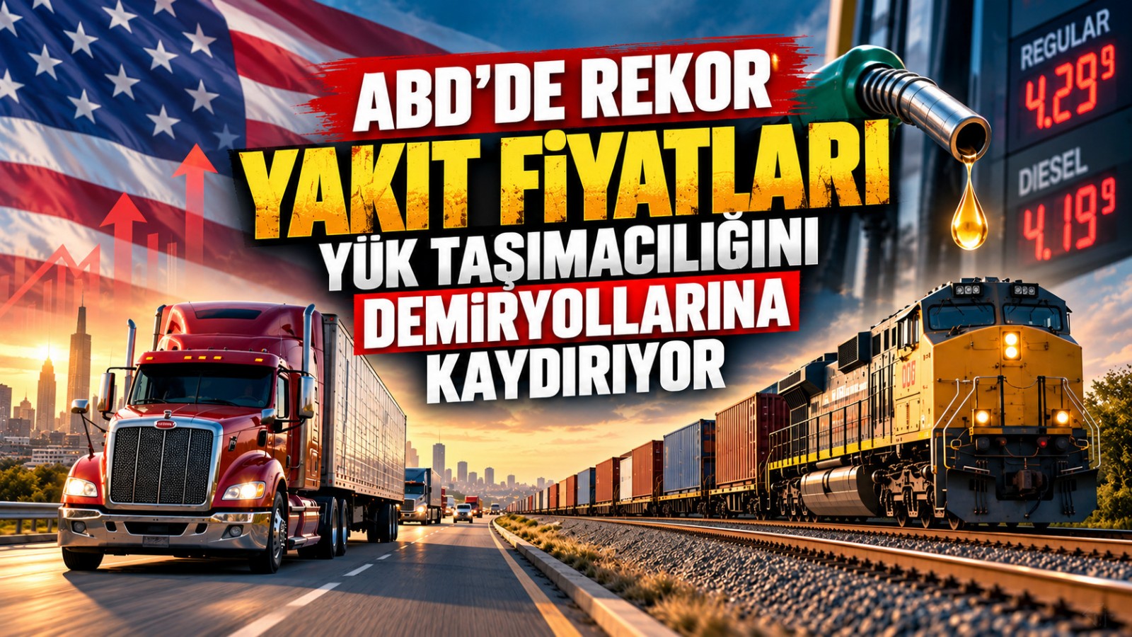 ABD'de Rekor Yakıt Fiyatları Yük Taşımacılığını Demiryollarına Kaydırıyor