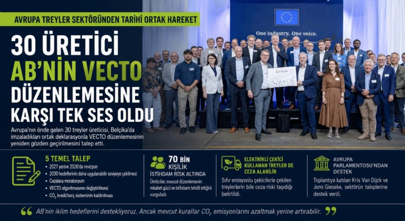 AVRUPA'DA TREYLER ÜRETİCİLERİNDEN TARİHİ ORTAK HAREKET