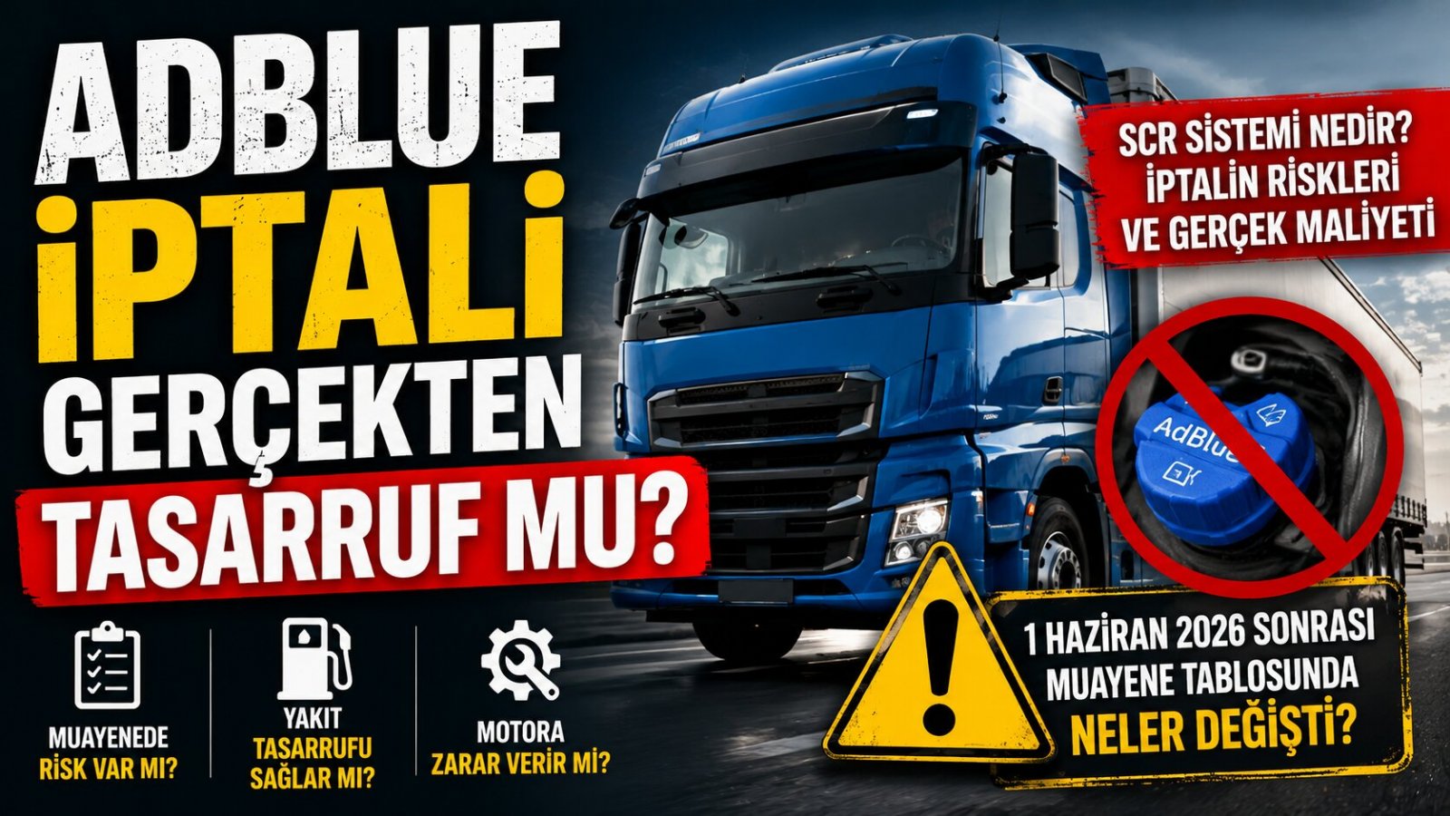 AdBlue İptali Gerçekten Tasarruf mu? SCR, Muayene ve İkinci Elde Bilinmesi Gerekenler