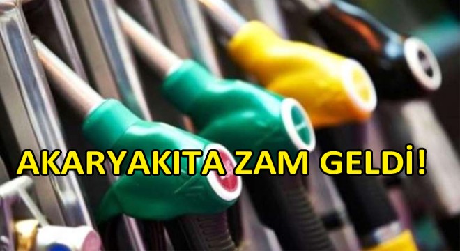 Akaryakıt Fiyatlarına Bugünden İtibaren Geçerli Olmak Üzere Zam Yapıldı