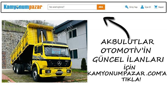 Akbulutlar Otomotiv’in Güncel İlanları İçin Kamyonumpazar.com’a Tıkla!