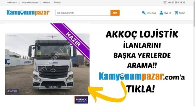 Akkoç Lojistik İlanlarını Başka Yerde Arama! Kamyonumpazar.com a Tıkla!