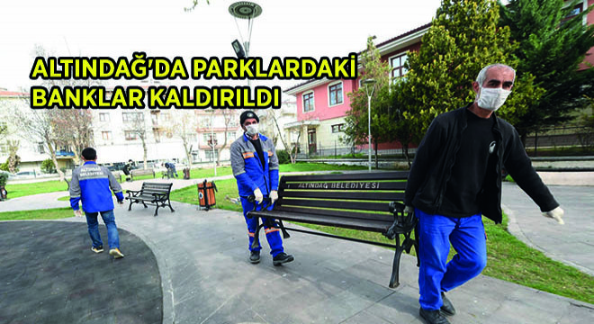 Altındağ da Parklardaki Banklar Kaldırıldı