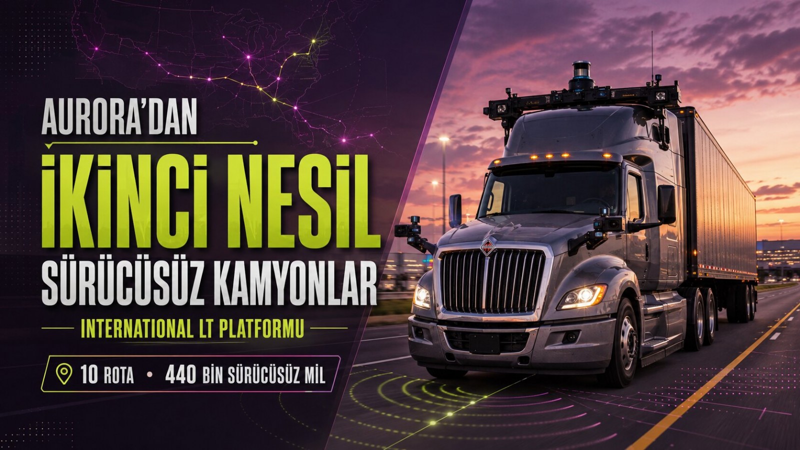 Aurora, İkinci Nesil Sürücüsüz Kamyonlarını Devreye Aldı