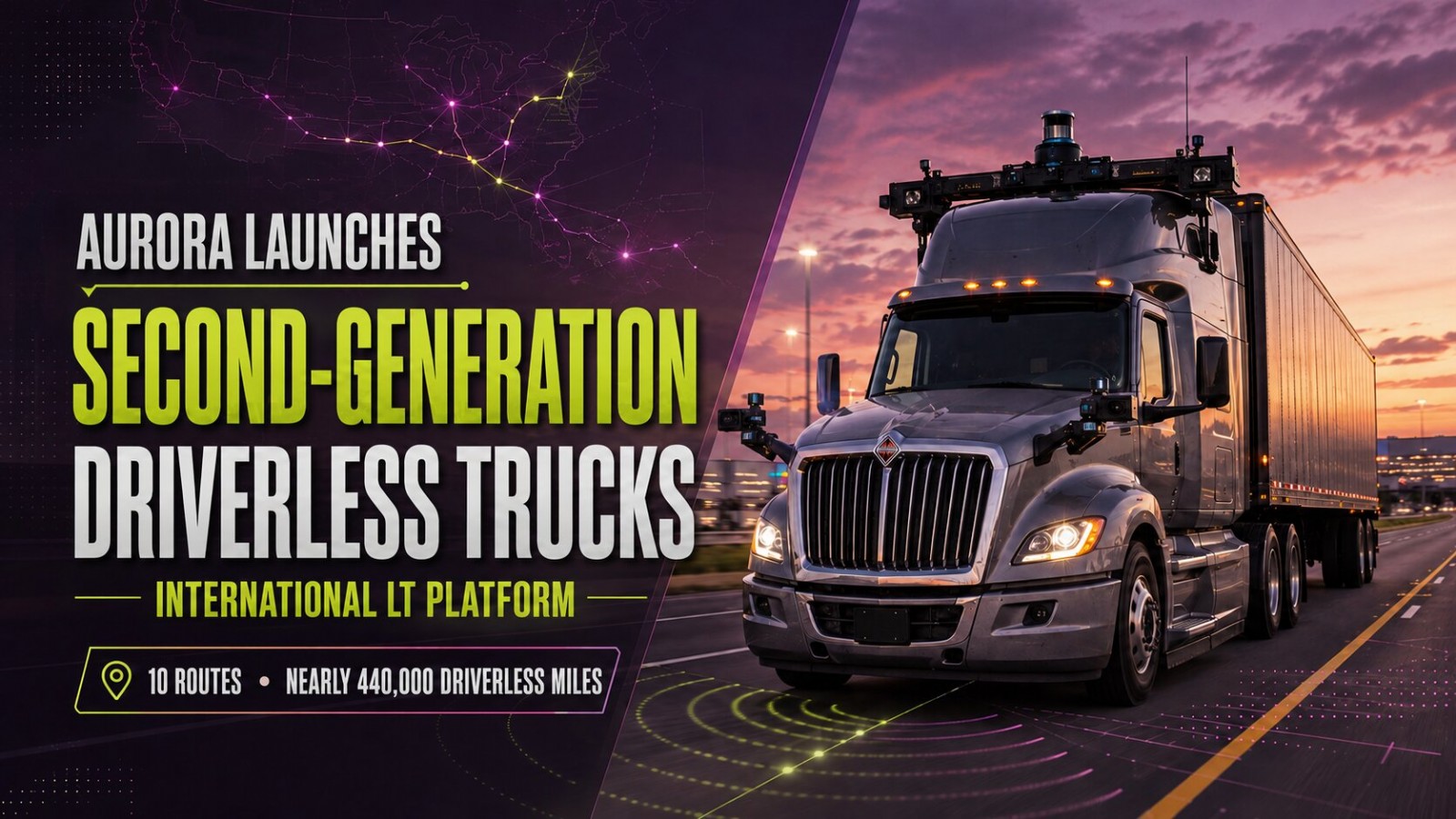 Aurora Launches Second-Generation Driverless Trucks