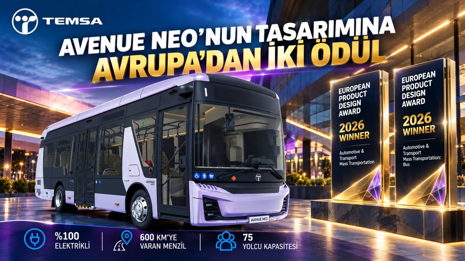 Avenue Neo’nun Tasarımına Avrupa’dan İki Ödül