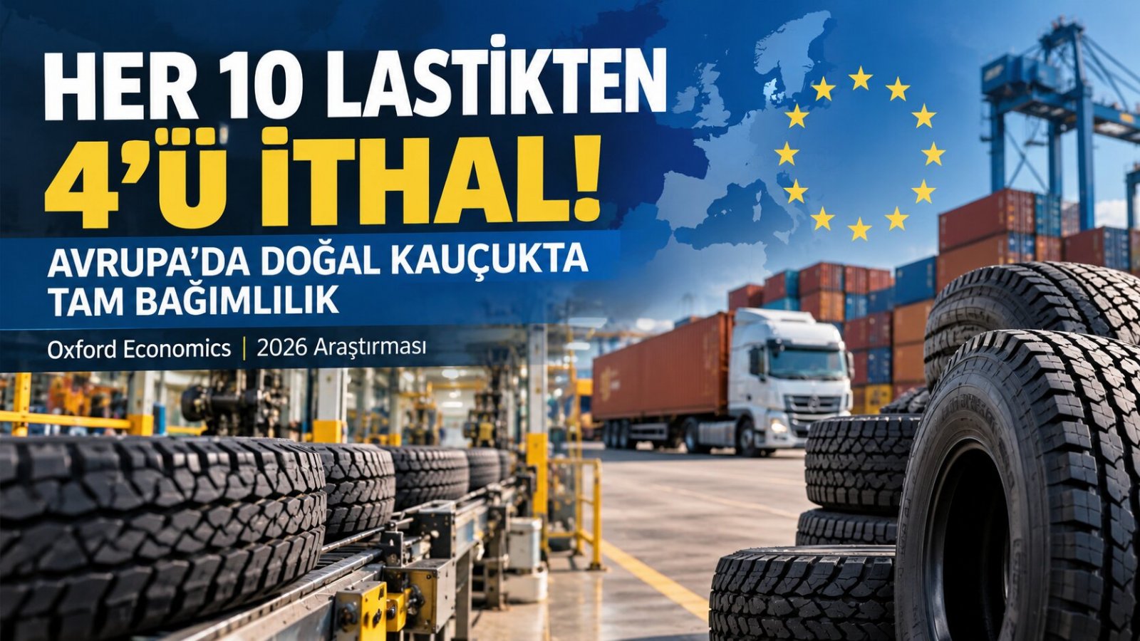 Avrupa'da Yeni Takılan Her 10 Lastikten 4'ü İthal! Doğal Kauçukta Tam Dışa Bağımlılık