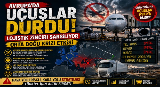 Avrupa’da Uçuşlar Duruyor: Orta Doğu Krizi Lojistiği Vurdu!
