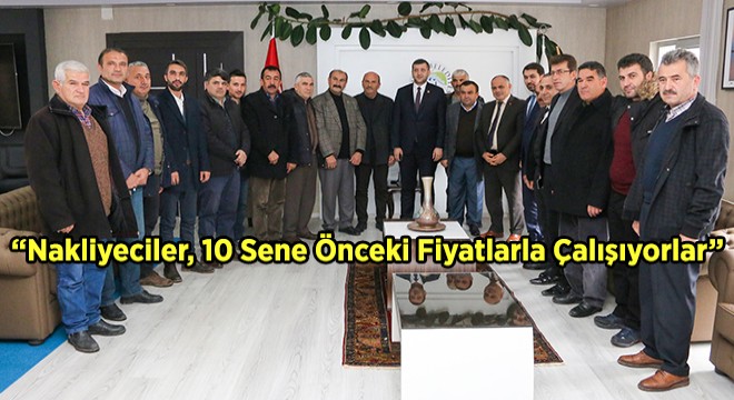 Baki Ersoy, Yahyalılı Nakliyecilerle Toplantı Yaptı