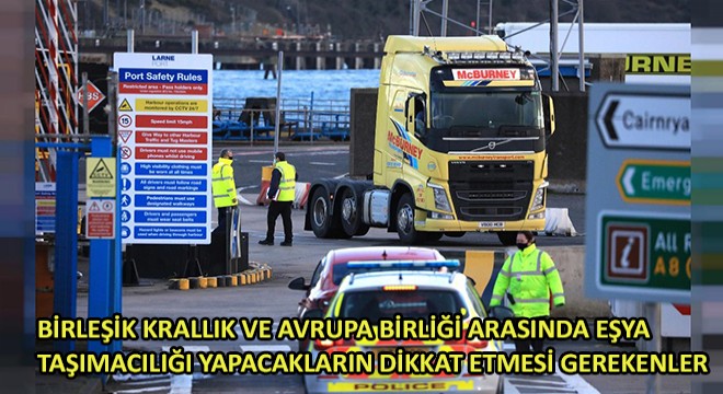 Birleşik Krallık ve AB Arasında Eşya Taşımacılığı Yapacaklar GMR Numarası Alacak