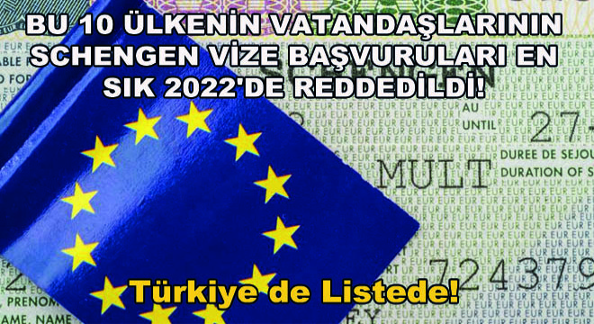 Bu 10 Ülkenin Vatandaşlarının Schengen Vize Başvuruları En Sık 2022 de Reddedildi!