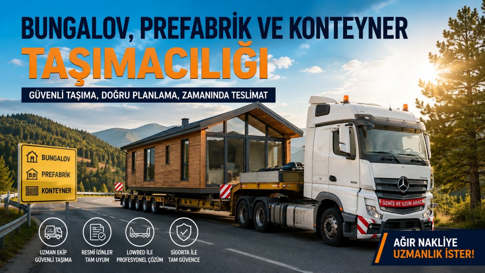 Bungalov Ev Taşımacılığı Nasıl Yapılır? İzinler, Lowbed Seçimi ve Maliyet Rehberi