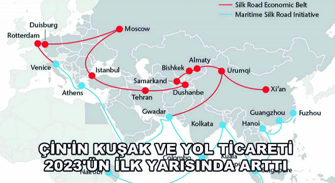 Çin in Kuşak ve Yol Ticareti 2023 ün İlk Yarısında Arttı