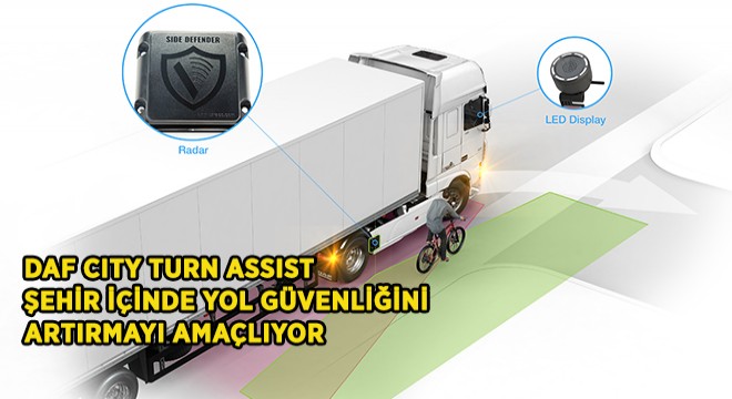 DAF City Turn Assist, Şehir İçinde Yol Güvenliğini Artırmayı Amaçlıyor