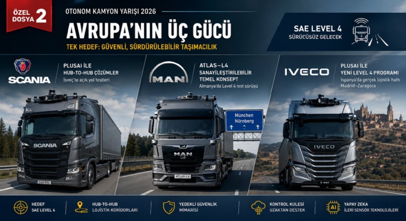 DÜNYA DEVLERİ OTONOM KAMYON YARIŞINDA NEREDE?
