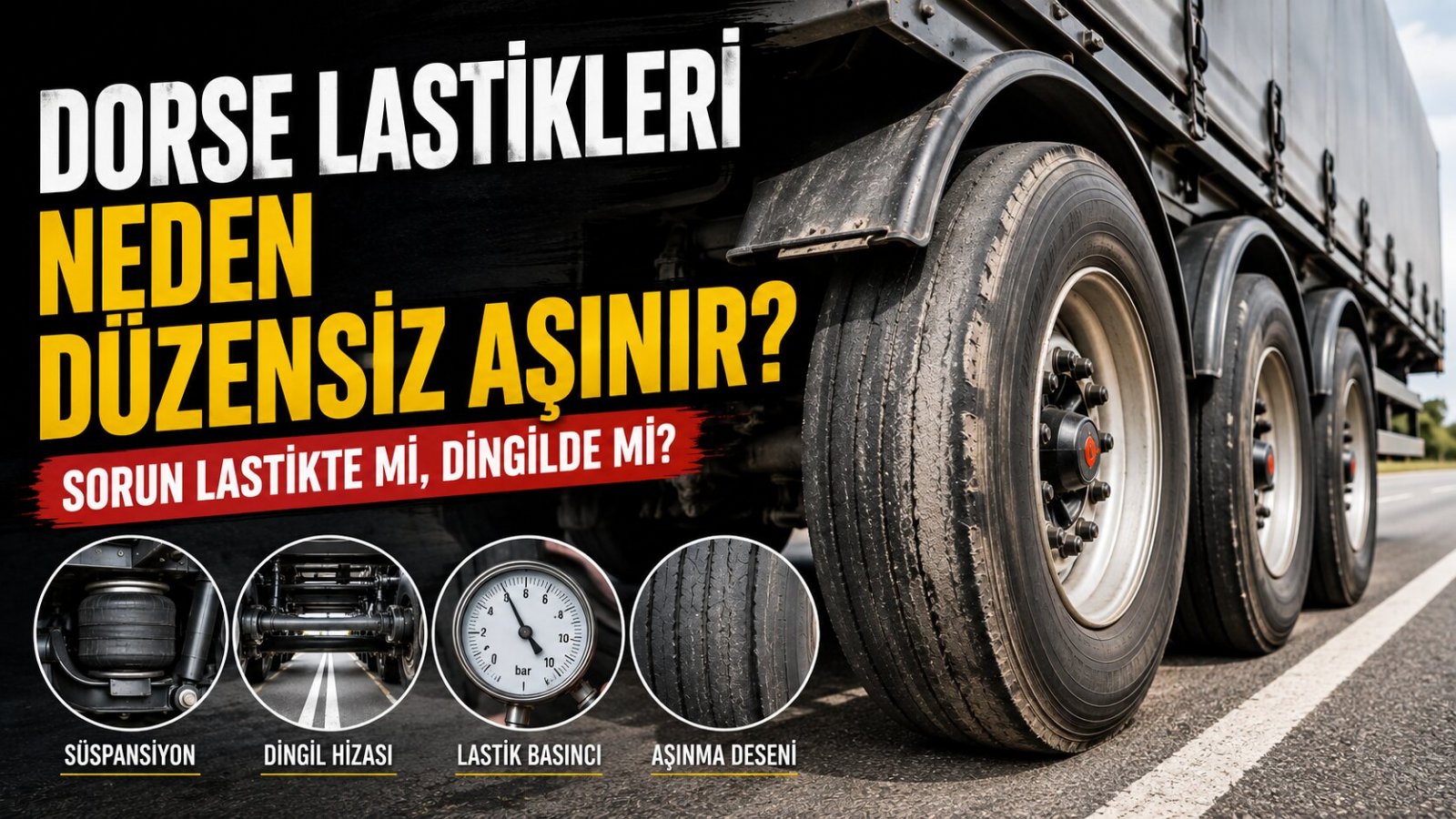 Dorse Lastikleri Neden Düzensiz Aşınır? Sorun Lastikte mi, Dingilde mi?