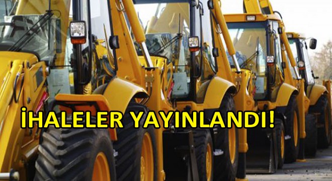 Belediyeler Araç ve İş Makinası Kiralama Hizmet Alımı İhaleleri Açtı