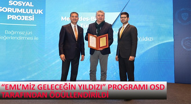 EML’miz Geleceğin Yıldızı Programı OSD Tarafından Ödüllendirildi