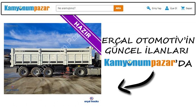 Erçal Otomotiv in En Güncel İlanları Kamyonumpazar’da!