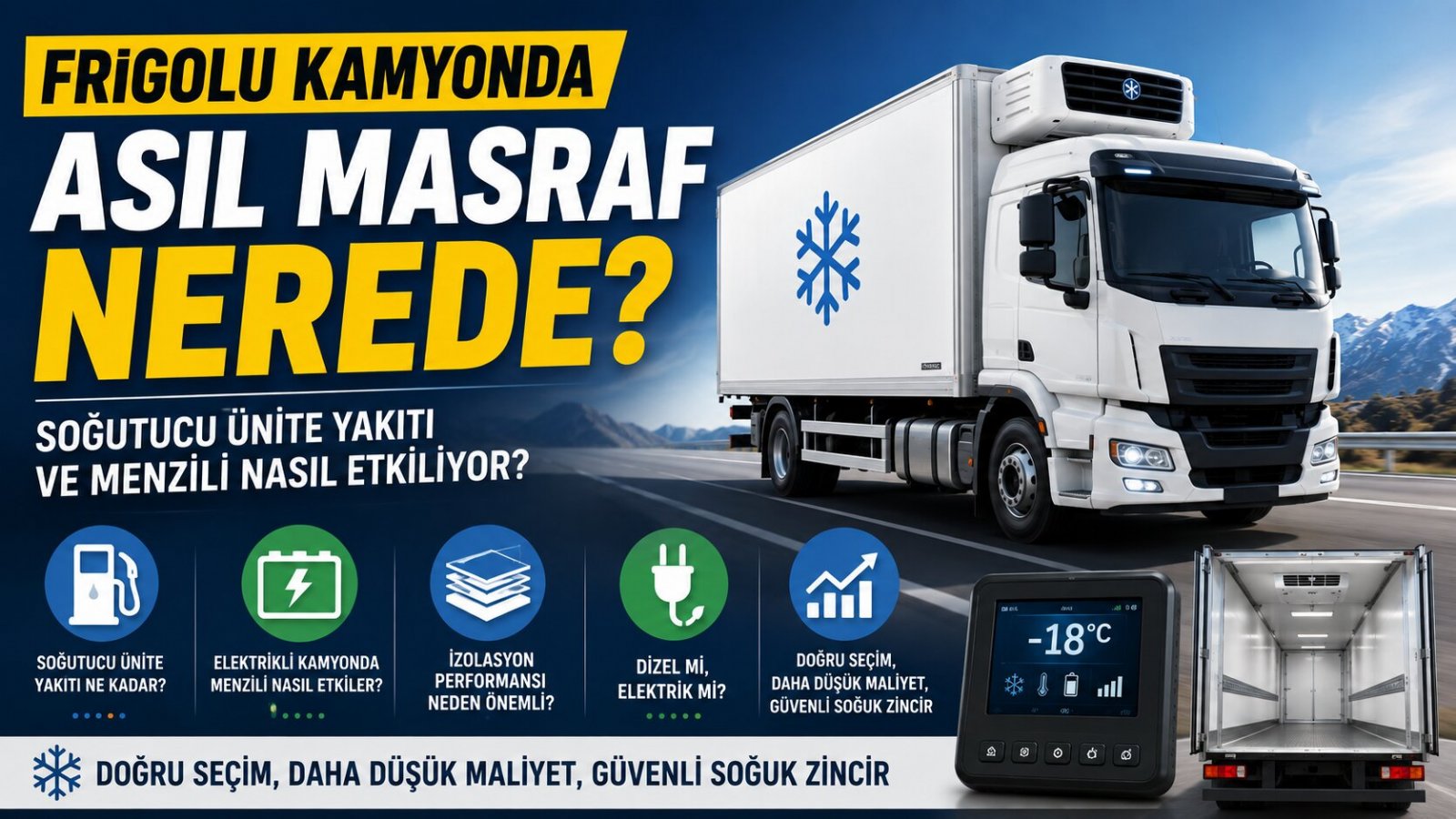 Frigolu Kamyonda Asıl Maliyet Nerede? Soğutucu Ünite Yakıtı ve Menzili Nasıl Etkiliyor?