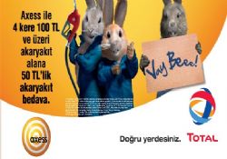 TOTAL’DEN AXESS İLE 50 TL AKARYAKIT