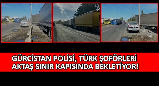 Gürcistan Polisi, Türk Şoförleri Aktaş Sınır Kapısında Bekletiyor!