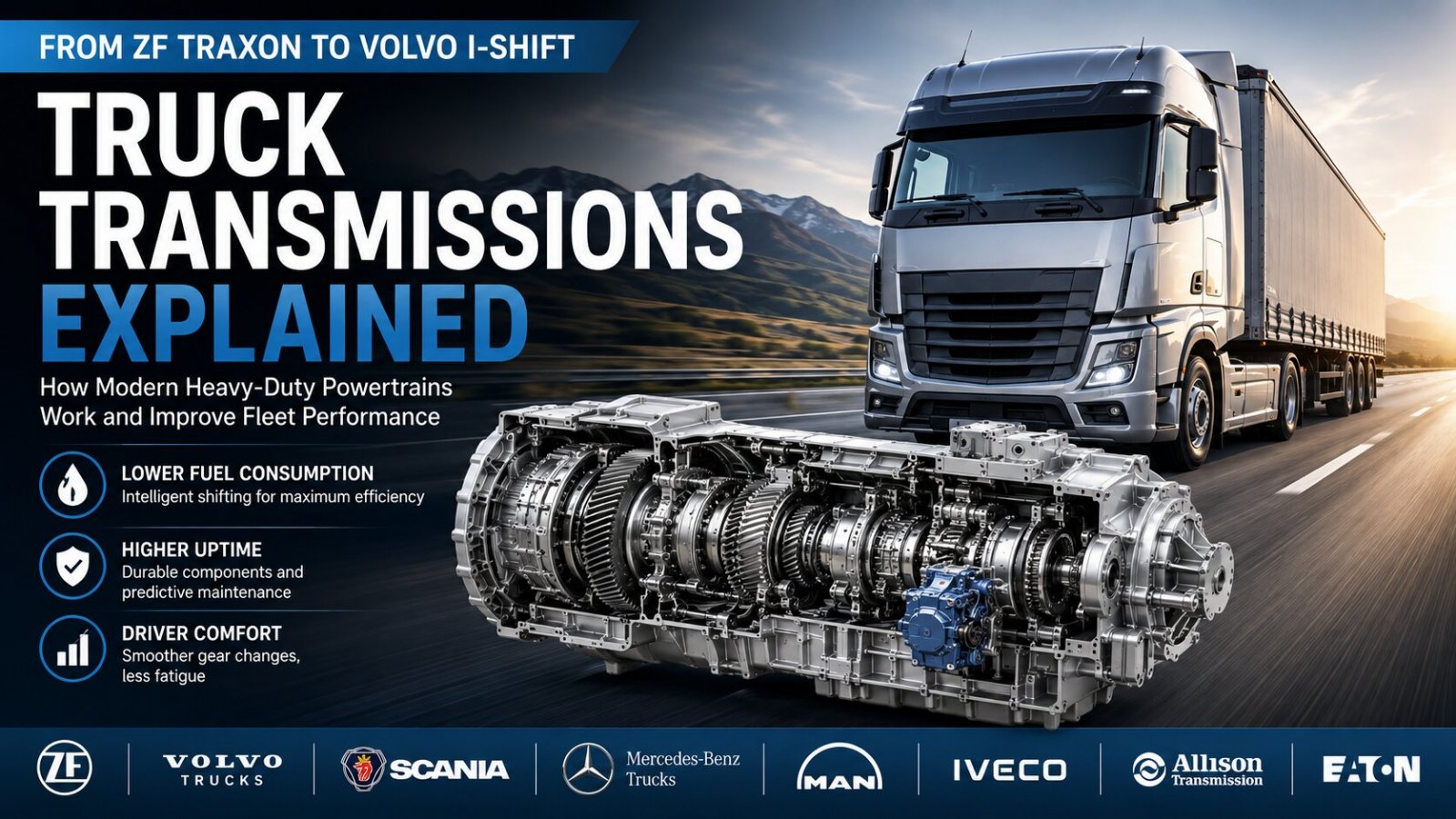 Heavy-Duty Truck Transmissions: ZF TraXon, Volvo I-Shift, Scania Opticruise & More