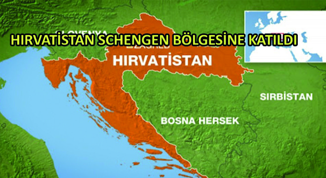 Hırvatistan Schengen Bölgesine Katıldı