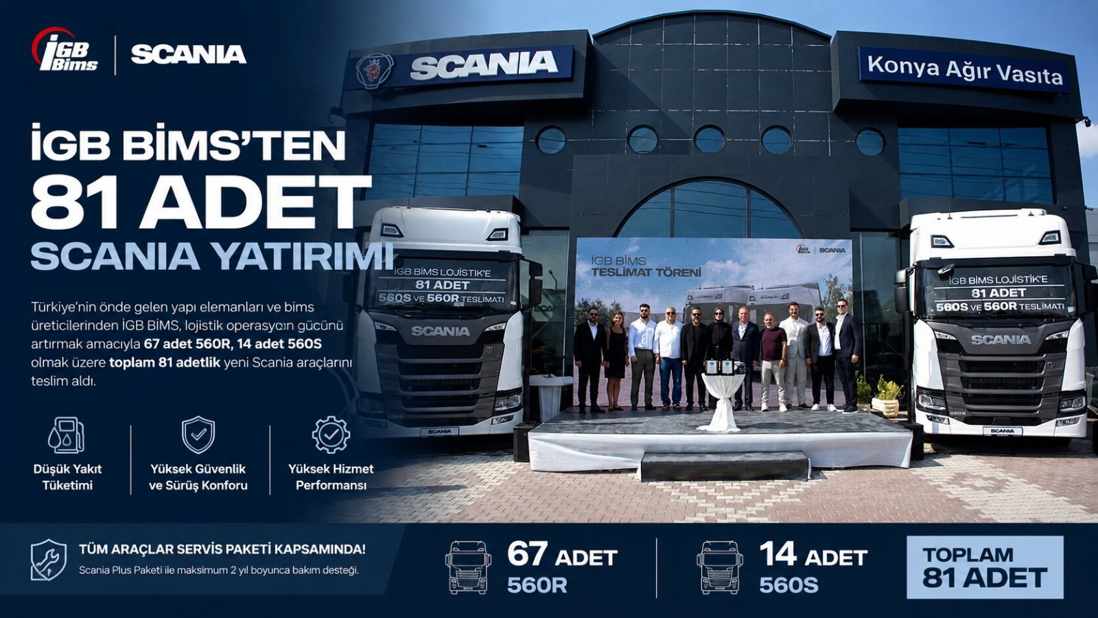 İGB BİMS’ten 81 Adetlik Scania Yatırımı