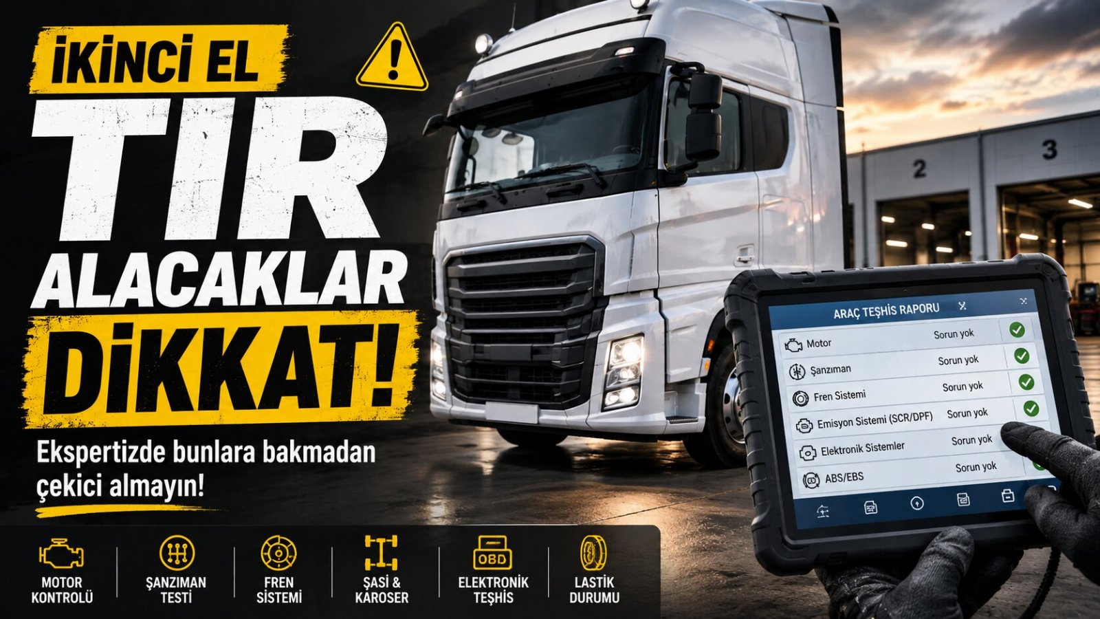 İkinci El TIR Alırken En Pahalı 10 Hata: Ekspertizde Bunlara Bakmadan Çekici Almayın!
