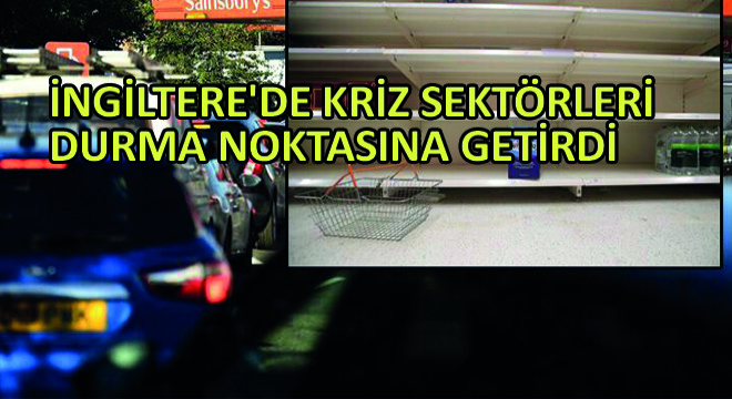 İngiltere de Kriz Sektörleri Durma Noktasına Getirdi