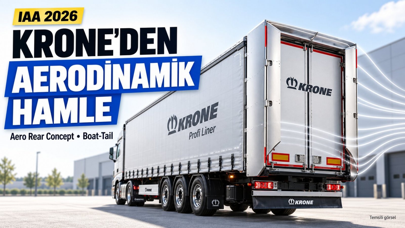 KRONE Dorsenin Arkasını Değiştiriyor: Yeni Boat-Tail Sürücü Müdahalesi Olmadan Çalışacak