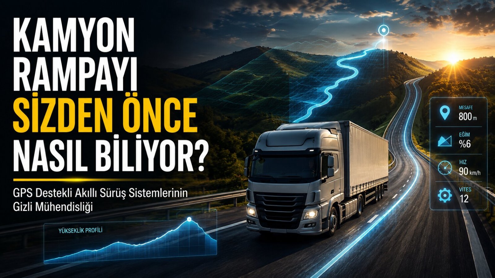 Kamyon Rampayı Sizden Önce Nasıl Biliyor? GPS Destekli Akıllı Sürüş Sistemlerinin Gizli Mühendisliği