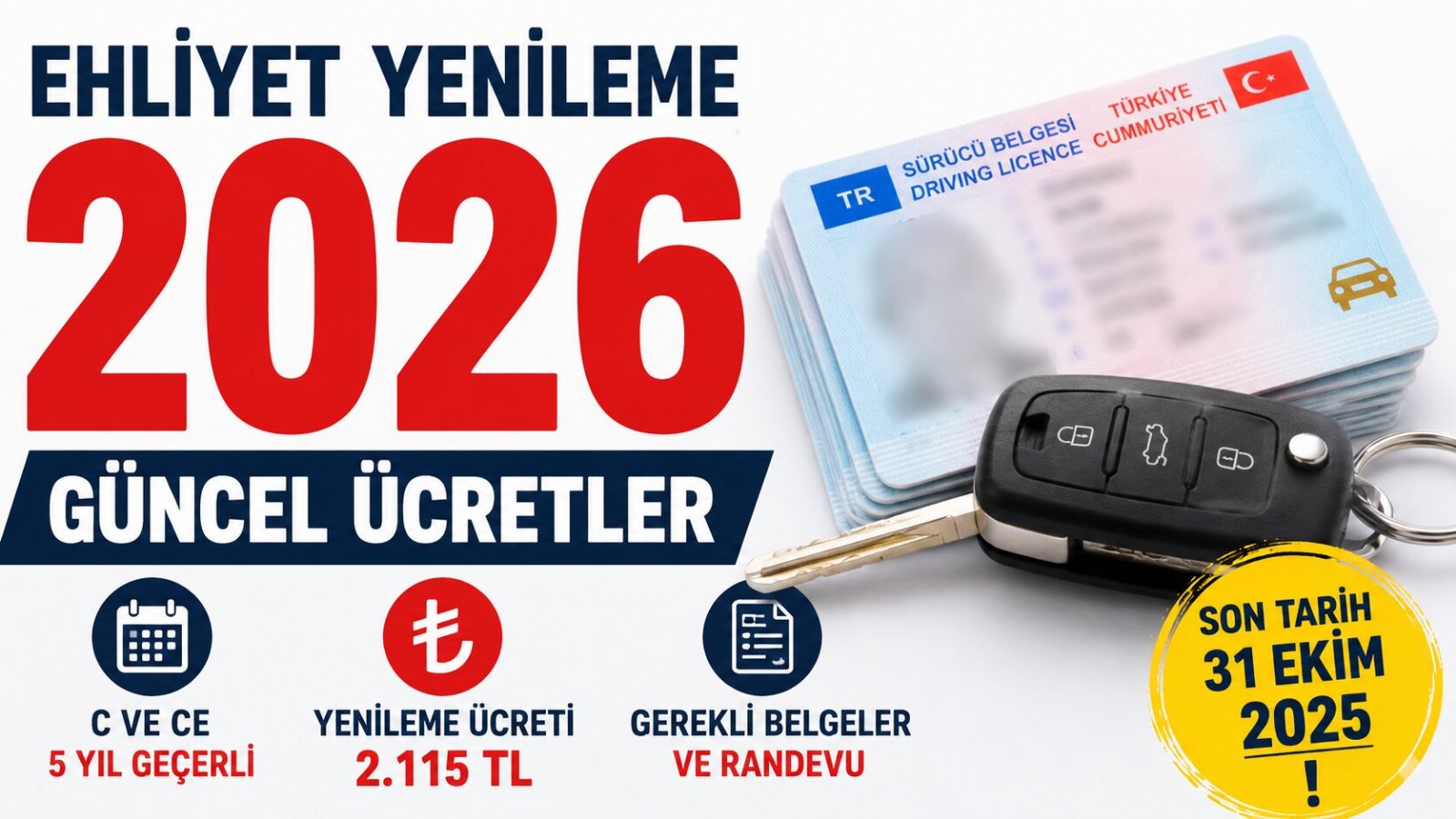 Kamyon ve TIR Sürücüleri Dikkat: C ve CE Ehliyetlerde 5 Yıl Kuralı